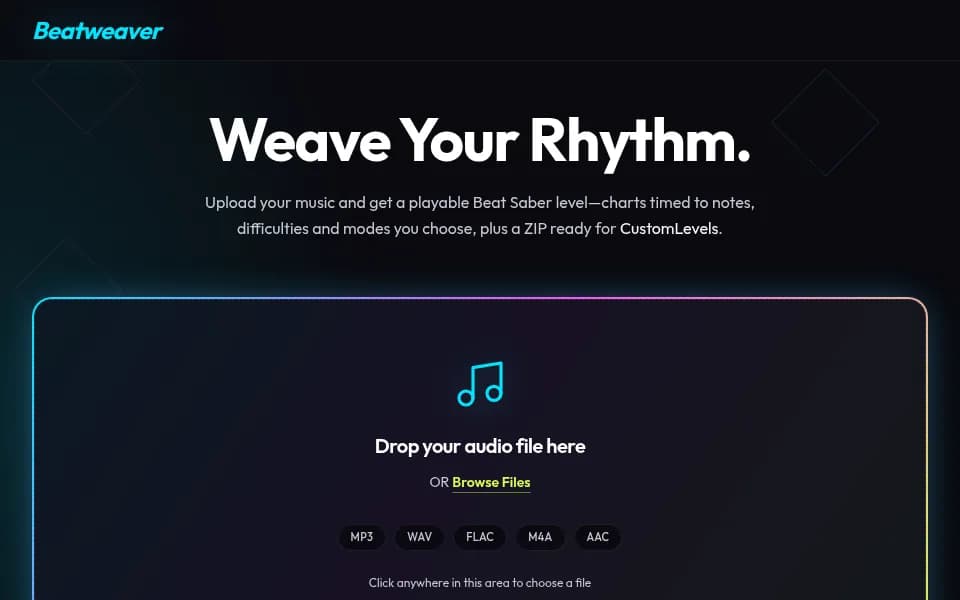 Beatweaver Beat Saber companion app